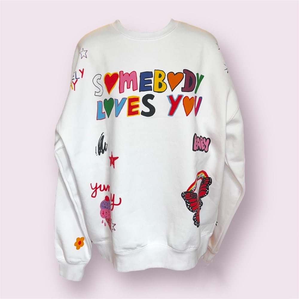 the mayfair group x iscreamcolor “somebody loves you” sweatshirt
